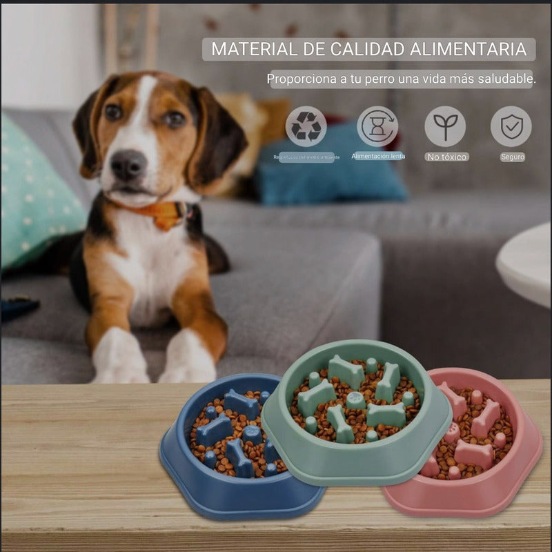 Pack X2 Plato Para Perros Anti Ansiedad Perros Gatos Mascota