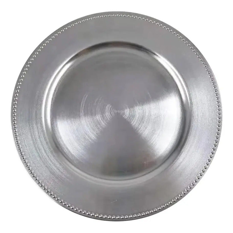 4 Plato Base Navideños Vajilla Navidad Juego De Platos 33cm