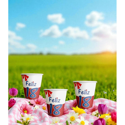 X10 Vaso Desechable Fiestas Patrias Vasos Desechable Fiesta