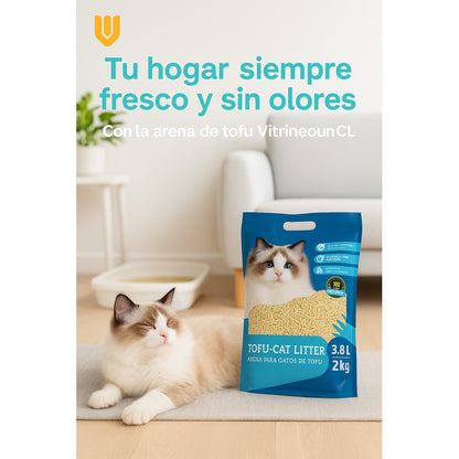 Arena De Tofu Arena Sanitaria Arena Para Gato Tofu Gat 2 Kg