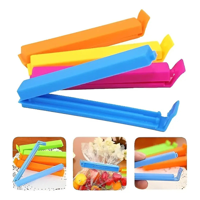 X5 Clips Bolsas Sellado Facil Pinzas Sellado Bolsa Alimentos Multicolor