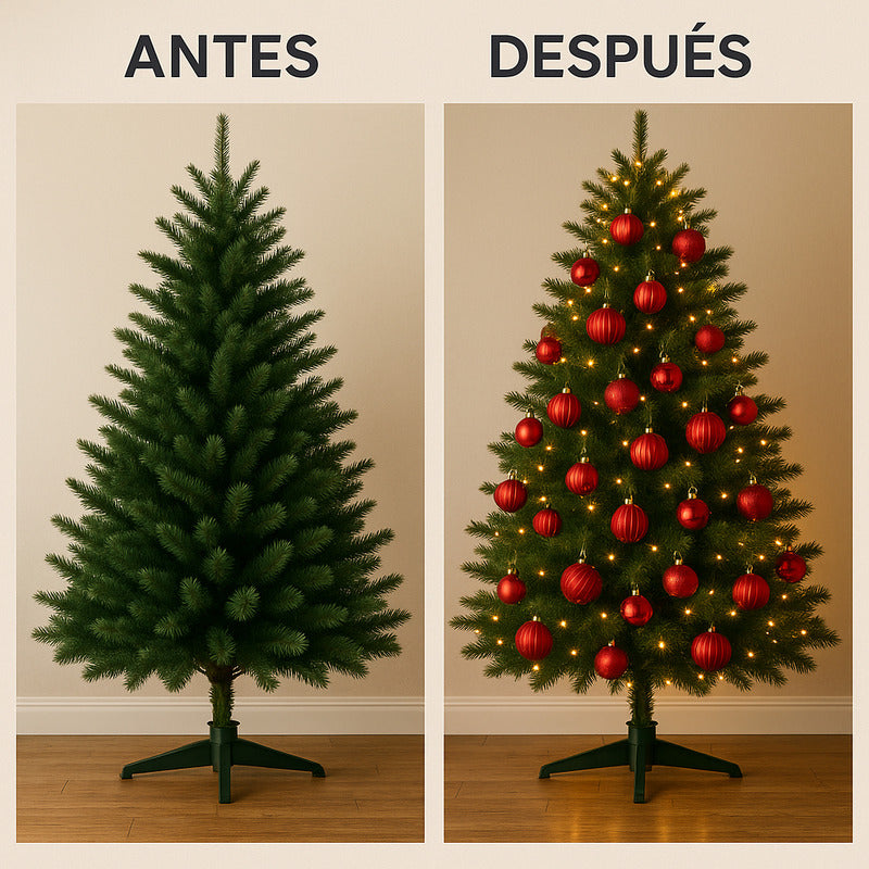 Decoración Árbol Navidad Set 28 Esferas Plástico 12.5 Cm