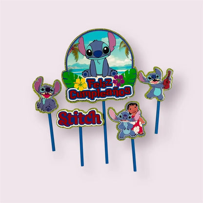 Topper Cumpleaños Torta Cotillon Cup Cake Fiestas Decoracion