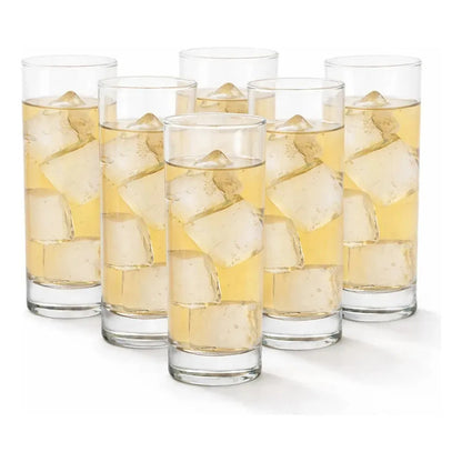 Vitrineon Cl Set 6 Vasos Vidrio Alto 200ml Transparente Bar Transparente