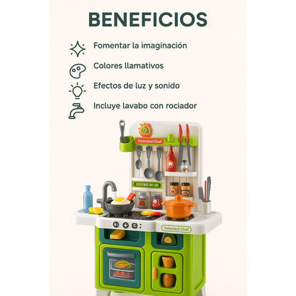 Cocina Infantil Juego Niños Juguete Set Cocina 104 Piezas