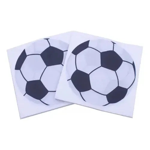 60 Servilletas Cumpleaños Feliz Cumpleaños Pelota De Futbol Blanco Pelota Futbol