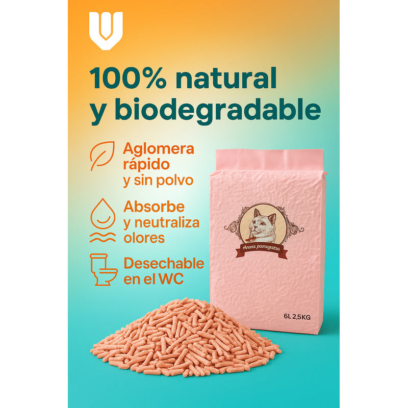 Arena De Tofu Arena Sanitaria Arena Para Gato Arena Tof 2 Kg