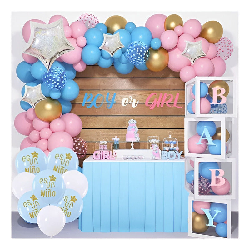 X8 Globos Baby Shower Decoracion Baby Shower Revelacion