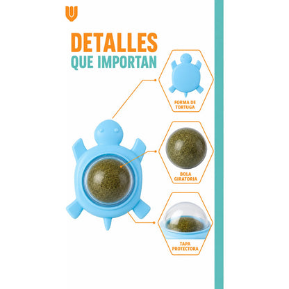 X4 Bola Hierba Gatera Catnip Snack Para Gatos Bola Adhesiva  Variado Pequeño