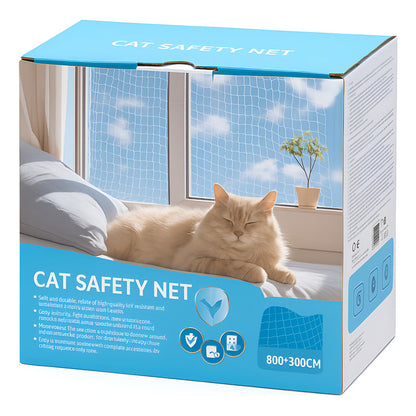 Malla Resistente Balcón Mascotas Nailon Transparente 4x3 Mts