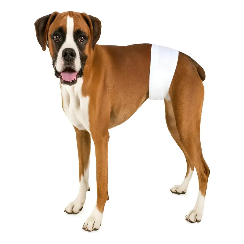 22 Pañales Perro Macho Pañal Faja Hembra Calzon Perro Gato L Blanco Hembra L 52x32cm/macho L 65x20cm Blanco - Hembra L 52x32cm/macho L 65x20cm