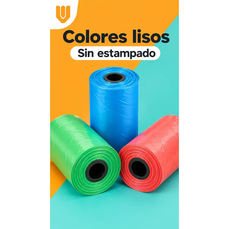 Pack 50 Bolsas Heces Bolsas Perro Bolsas Compostables Perro Multicolor