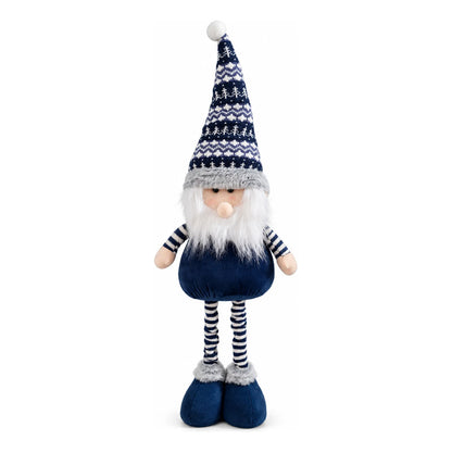 Muñeco Pascuero Navideño 86cm Retraible Decorativo Figura Blanco Muñeco Adorno Navideño Muñeco Papá Noel Viejito Pascuero Santa Claus Gorro Barba Blanca Figura Verdes Cascabel 86cm Retraible Pascuero