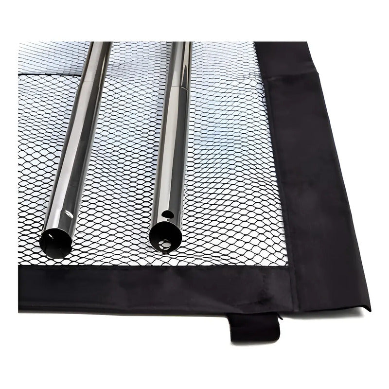 Pack X2 Puerta De Seguridad Plegable Magica Malla Mascotas  Negro