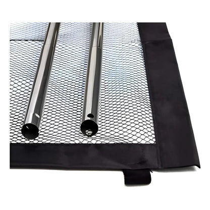 Pack X2 Puerta De Seguridad Plegable Magica Malla Mascotas  Negro