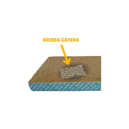 Rascador De Gato Con Catnip De Carton Cosas De Gatos Rascador Carton Corrugado Tus Mascotas Rascador Ola Amarillo