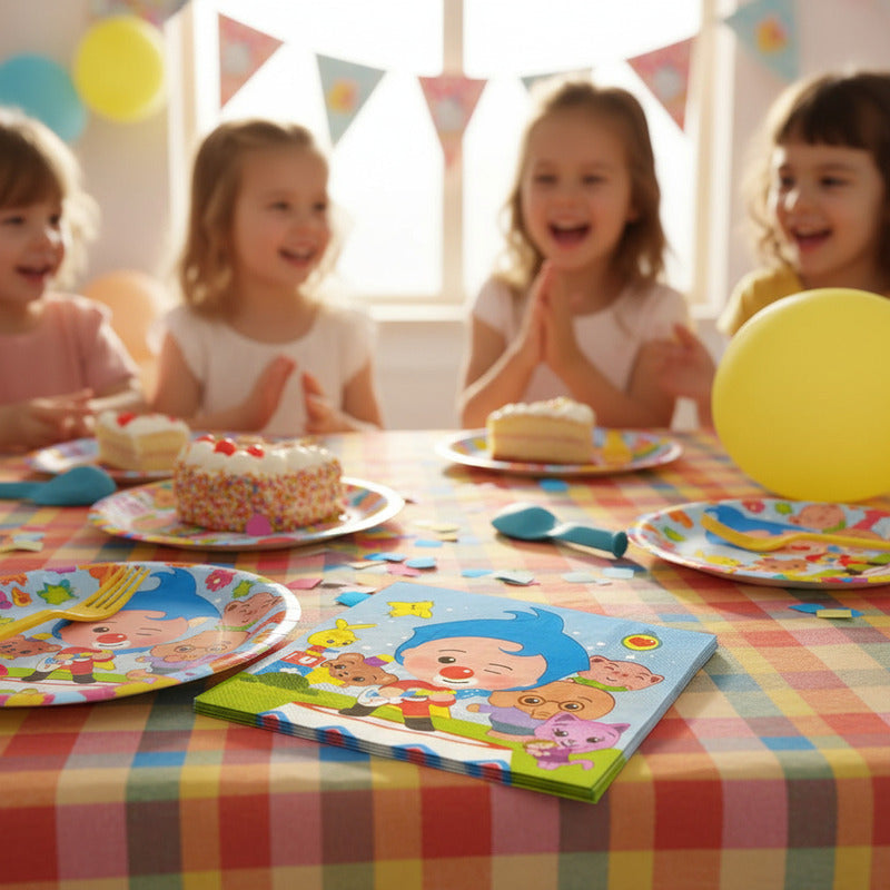X60 Servilletas Plim Plim Decoracion Cumpleaños Plim Plim