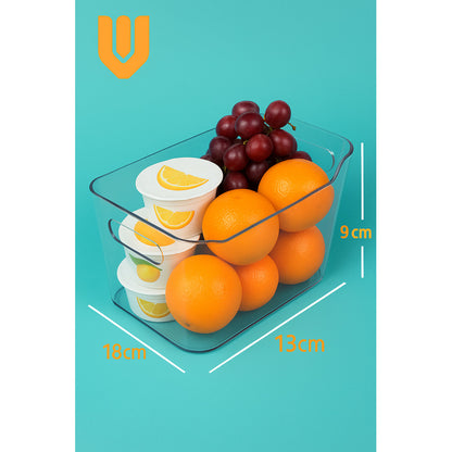 2 Organizador Refrigerador Cocina Acrilico Contenedor Despen