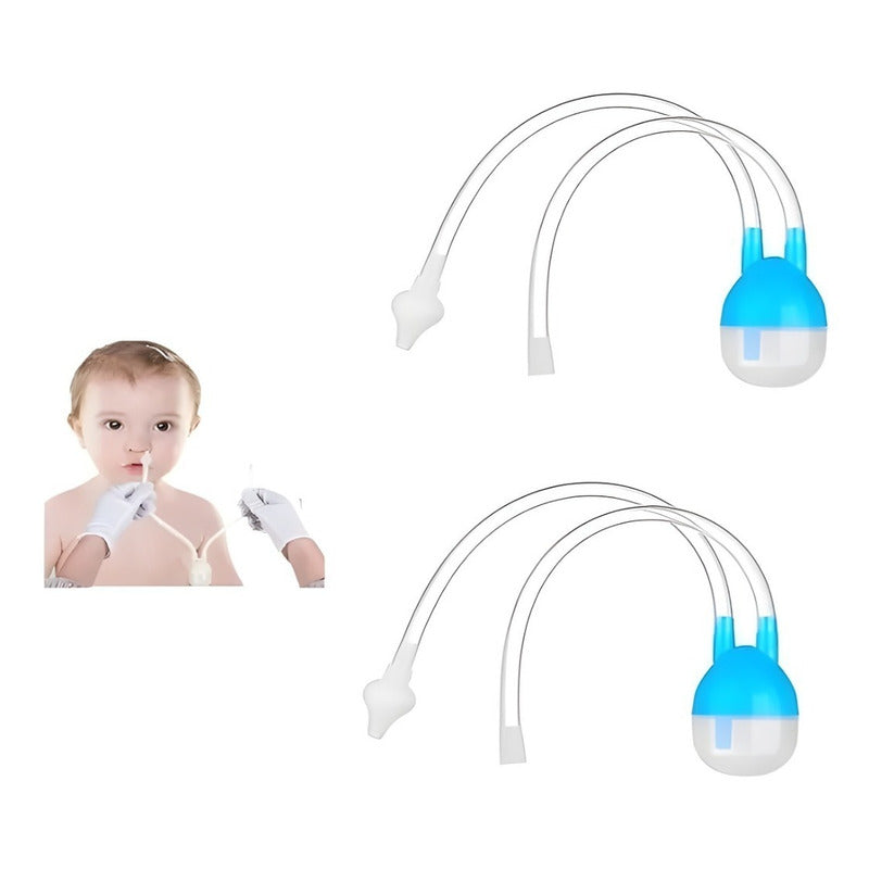 Pack X2 Aspirador Nasal Bebe Aspirador Nasal Con Deposito