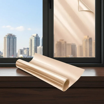 Vinilo Decorativo Espejada 2m 45cm Control Solar Aislante Plateado Reflectivo Efecto Espejo Tono Metalico Elegante Moderno Privacidad Visual Control Luz Apariencia Sofisticada Ventanas Hogar