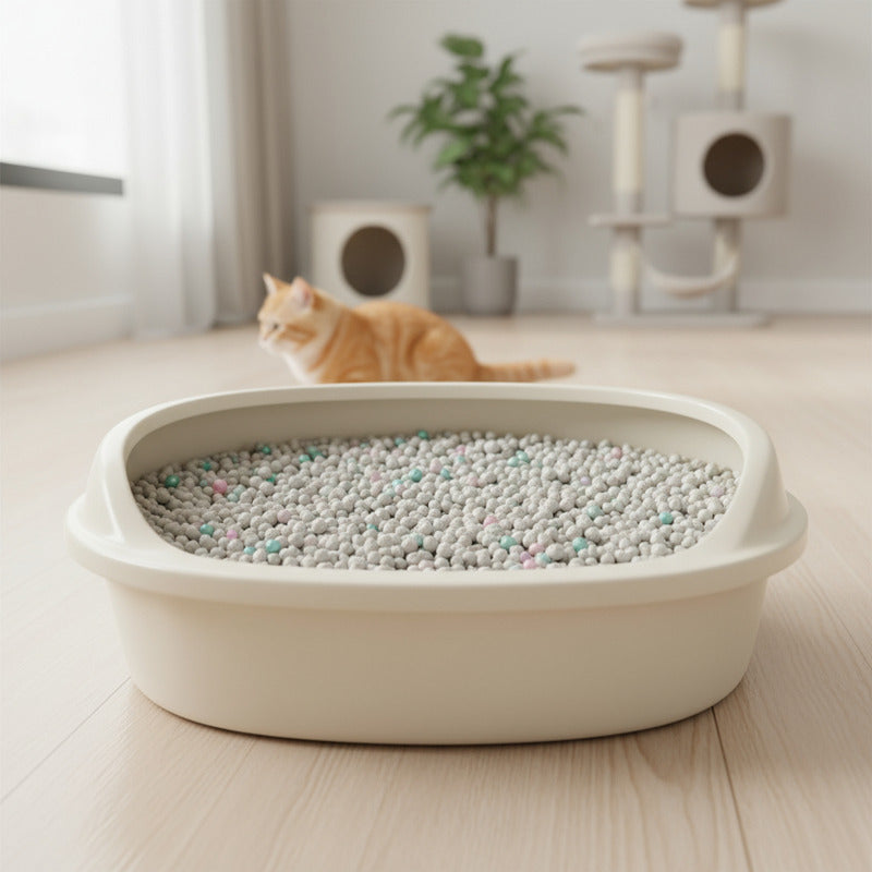 Arena Sanitaria Gatos 5kg Manzana Absorbente Ideal Hogar