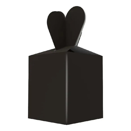 6 Cajas Regalo Dulces Decoracion Cumpleaños Baby Shower Negro