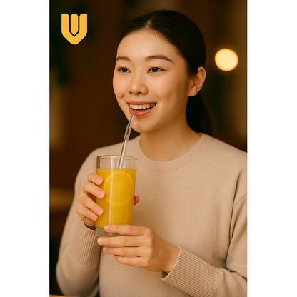 Bombillas Reutilizables Vidrio Transparente Set 6 Unid