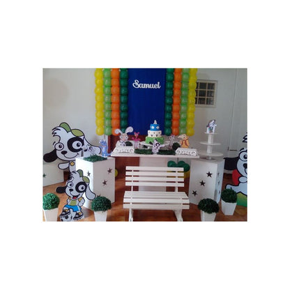 Set 5 Globos Metálicos Doki Globos Metalizado Perro Doki Azul Y Verde