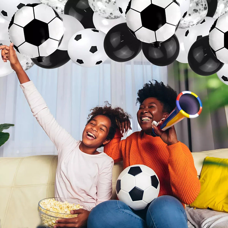 100 Globos Futbol Pelota Futbol Decoracion Fiesta Globos 214 Blanco Fútbol