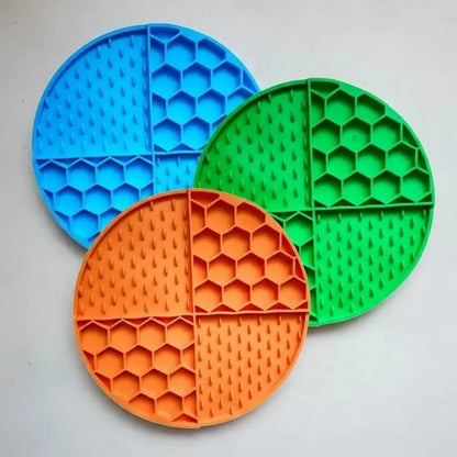 X4 Lickimat Almohadilla Para Lamer Plato Antiestres Perro Mu Multicolor