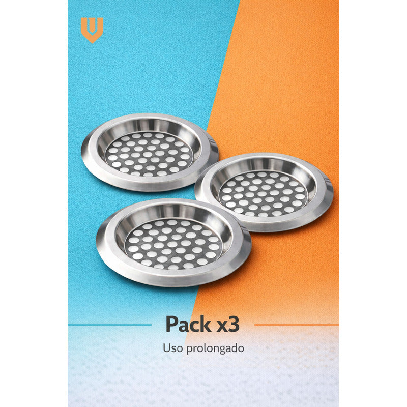 Vitrineon Cl Rejilla Filtro Lavaplatos Cocina Pack 3 Hogar Gris 006-2