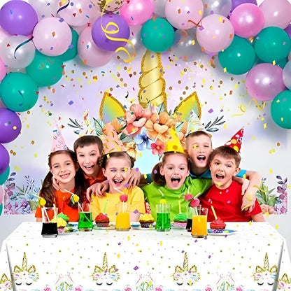 10 Platos Cumpleaños Platos Desechable Cumpleaños Unicornio