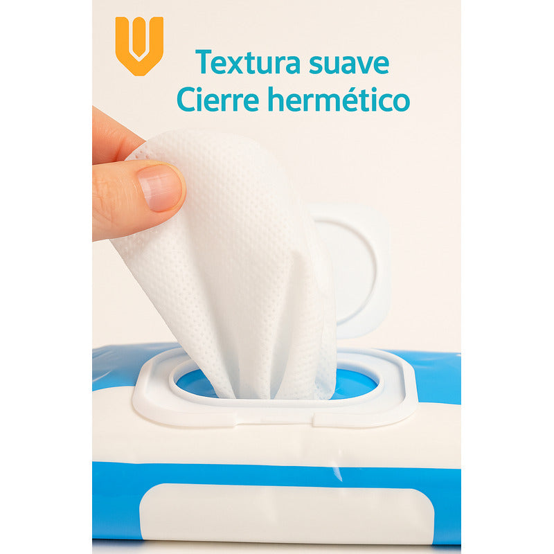 Toallas Humedas Aloe Vera  Mascota Limpieza Perro Gato 50und