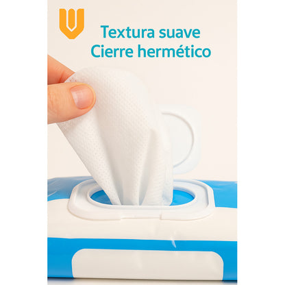 Toallas Humedas Aloe Vera  Mascota Limpieza Perro Gato 50und