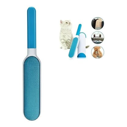 Removedor De Pelos Mascotas Cepillo Removedor Perros Y Gatos Blanco Con Azul