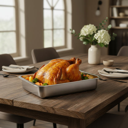 2 Bandeja Para Horno Bandeja Acero Inoxidable Multiuso 35x26