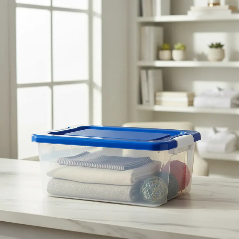 Caja Transparente Ropa Juguete Oficina Almacenamiento Transparente Liso