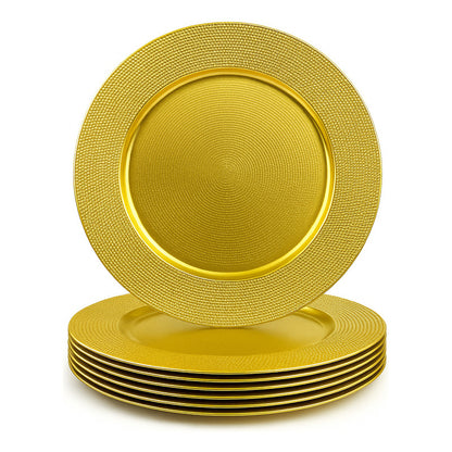 4 Plato Base Navideños Vajilla Navidad Juego De Platos 33cm