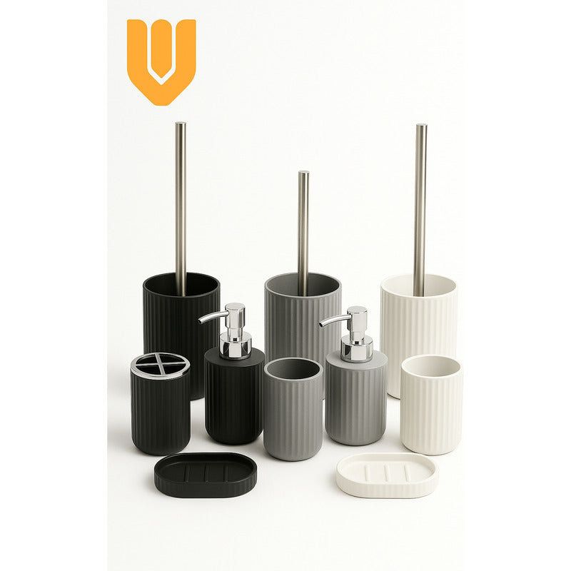 Set De Baño 5 Piezas Accesorios Decorativo Baños Juegos Baño