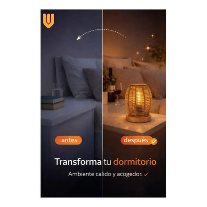 Vitrineon Modelo Bambu  Diseno Artesania Minimal Living Pro Marfil Luminoso Difusor Decoracion Residencial Ambiente Acogedor Estilo Interior Moderno Calido Nogal Suave Acabado Decorativo...