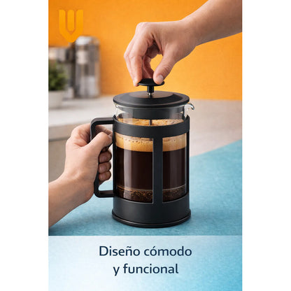 Cafetera Prensa Francesa Manual Cafe Prensa Francesa 600 Ml Negro
