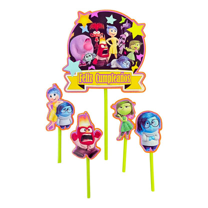 Topper Cumpleaños Torta Cotillon Cup Cake Fiestas Decoracion