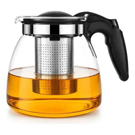 X8 Tetera Vidrio Infusor Te Tetera Infusora Con Filtro 900ml Transparente