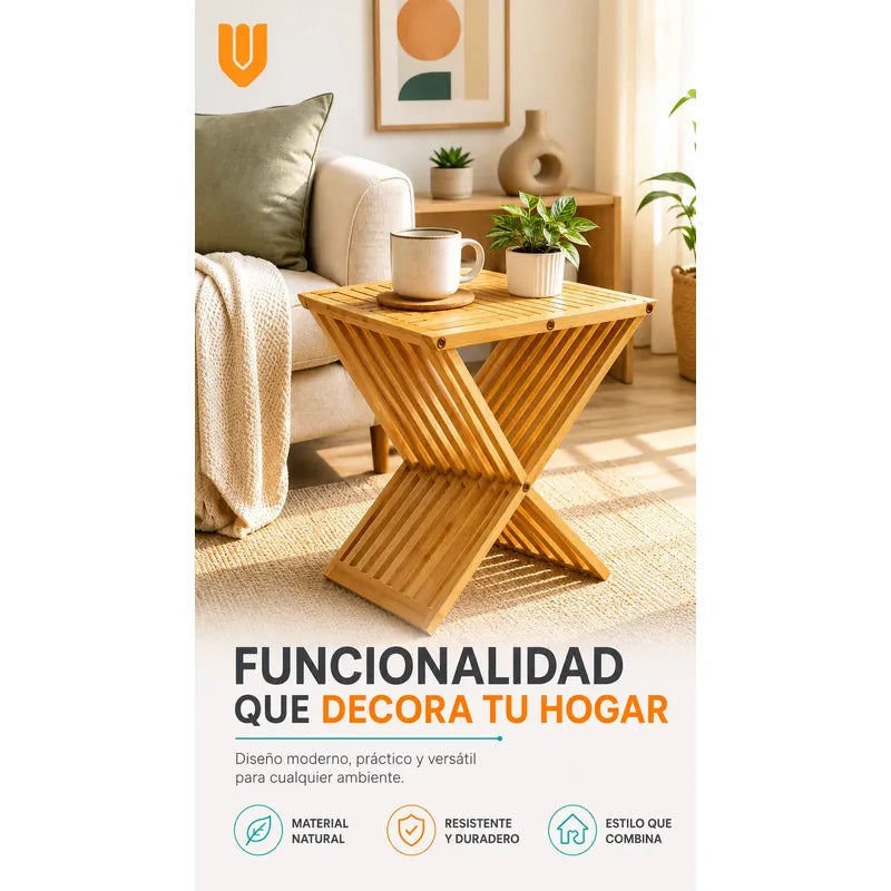 Mesa Plegable De Madera Natural Ahorra Espacio Hogar Terraza Madera Natural Beige Miel Claro Tonos Cálidos Vetas Visibles Nudos Auténticos Acabado Rústico Hogar Terraza Camping