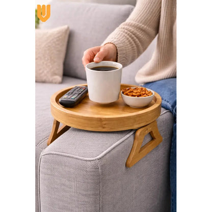 Bandeja Sofa Bambú Porta Vasos Snacks Cine Casa Relax Total Mesa Sofa Bambú Porta Tazas Reposabrazos Flexible Soporte Copas Vino Snack Organizador Sala Estar Accesorio Mueble Natural