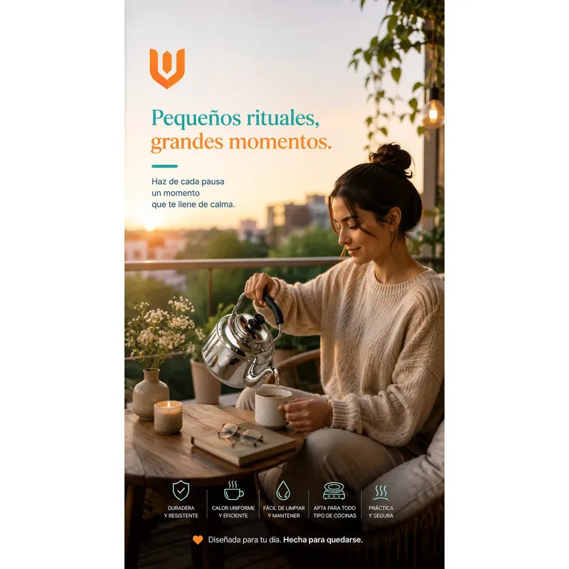 Tetera  Inoxidable Barista Vertido  Café Filtrado Hogar Plateado