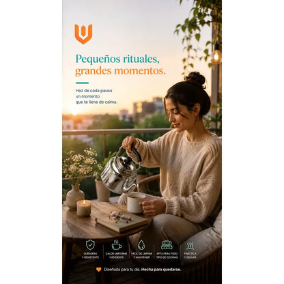 Tetera  Inoxidable Barista Vertido  Café Filtrado Hogar Plateado