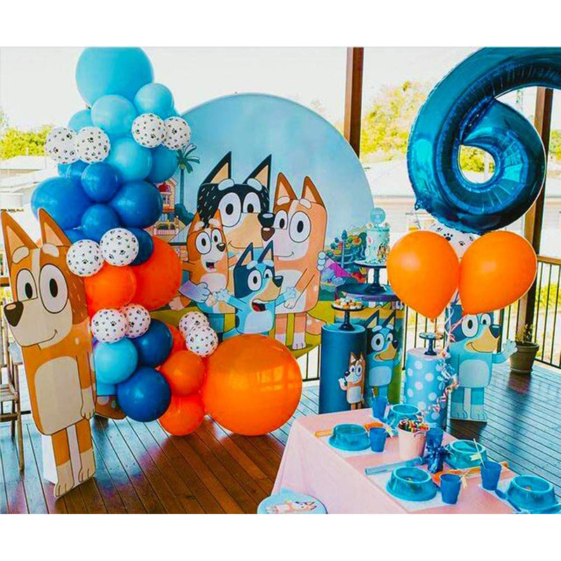 Topper Deco Torta Bluey Cotillon Toppers Para Cake Decoracio