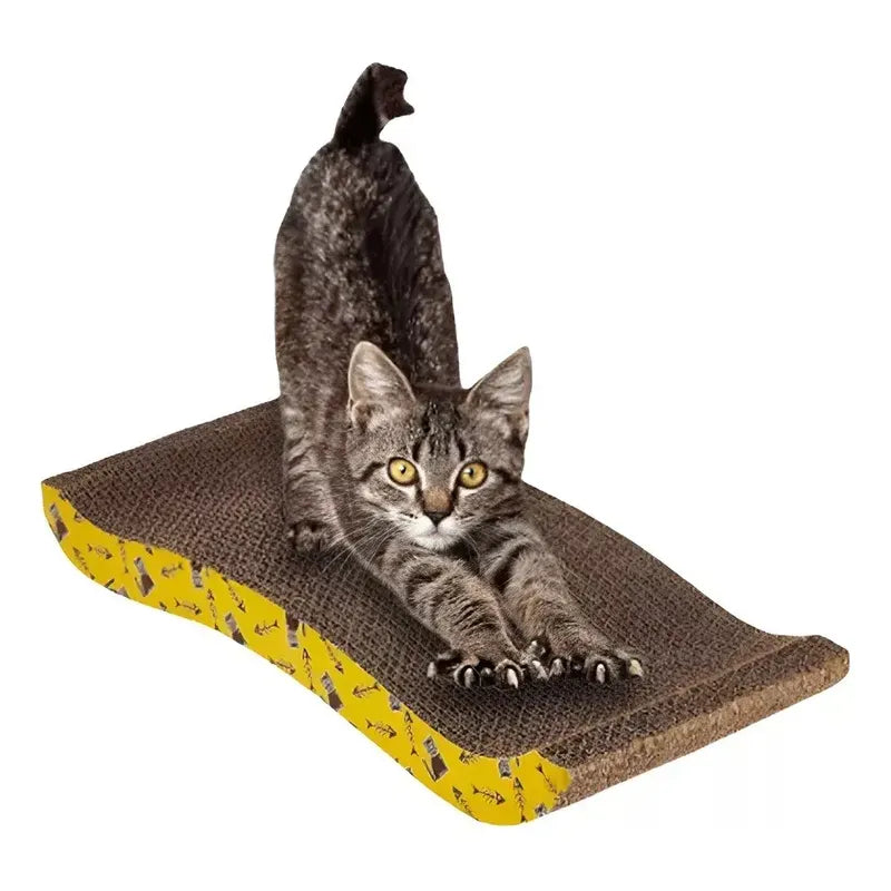 Rascador Para Gatos Carton Corrugado Rascador Con Catnip Onda Gato Gimnasio Marrón