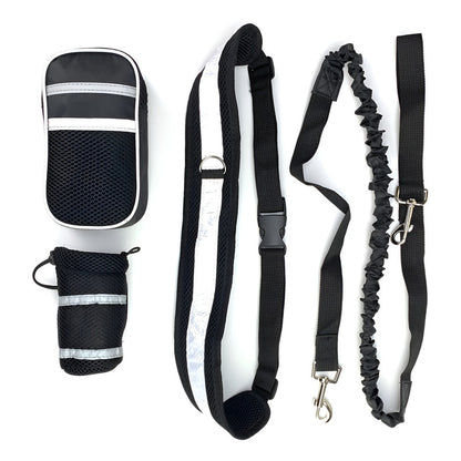 Set Collar De Perro Cinturon Bolso Para Paseo Mascotas